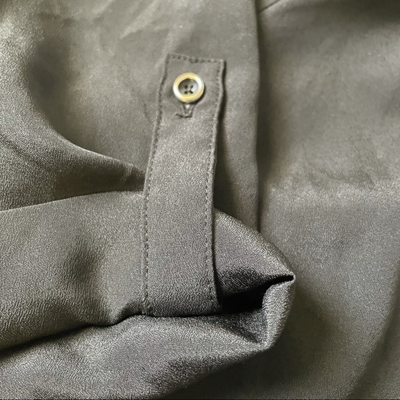 EXPRESS button front black blouse - XS - P - Picture 4 of 5